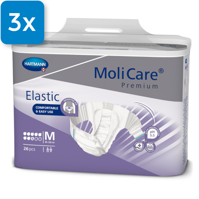 MoliCare Premium Elastic 8 Tropfen M - (3 x 26 Stück)